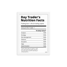 Load image into Gallery viewer, DAY TRADER'S NUTRITION FACTS
