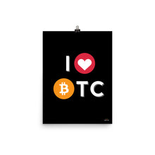 Load image into Gallery viewer, I LOVE BTC
